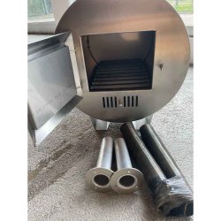 Brndeovn til Vildmarksbad Udvendig inkl. skorsten