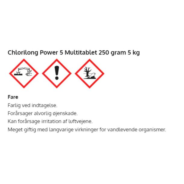 Chlorilong Power 5 250 g Multi Klortablet 5 kg - Bayrol