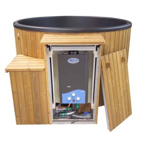 Citytub Arctic Vildmarksbad - Isoleret med Gasovn - Grafit sort