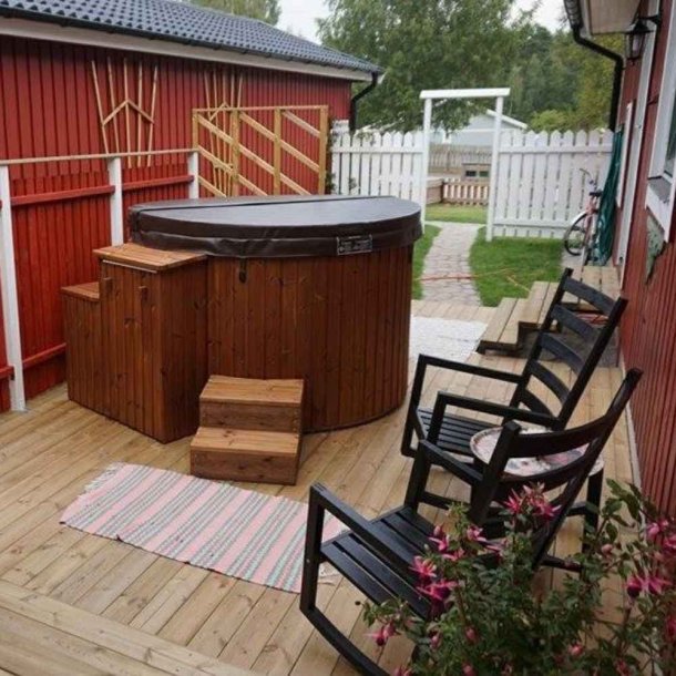 Citytub Vildmarksbad Arctic Gasovn Isoleret Dark Grey