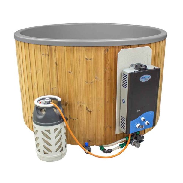 Citytub Gasovn Polyethylen-Thermowood - Dark grey