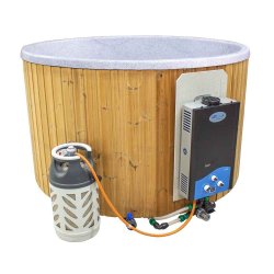 Citytub Vildmarksbad Gasovn Grey marble