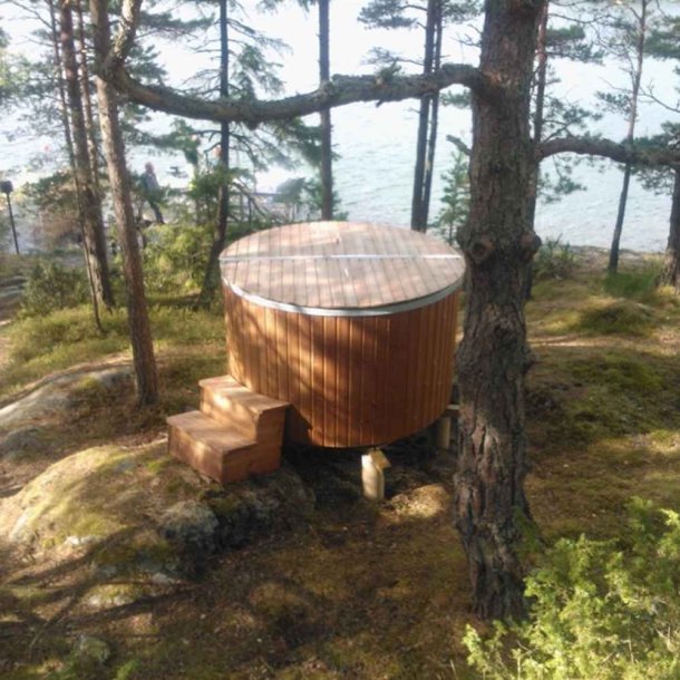 Citytub Gasovn Polyethylen-Thermowood - Dark grey