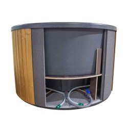 Citytub Vildmarksbad Arctic Gasovn Isoleret Dark Grey