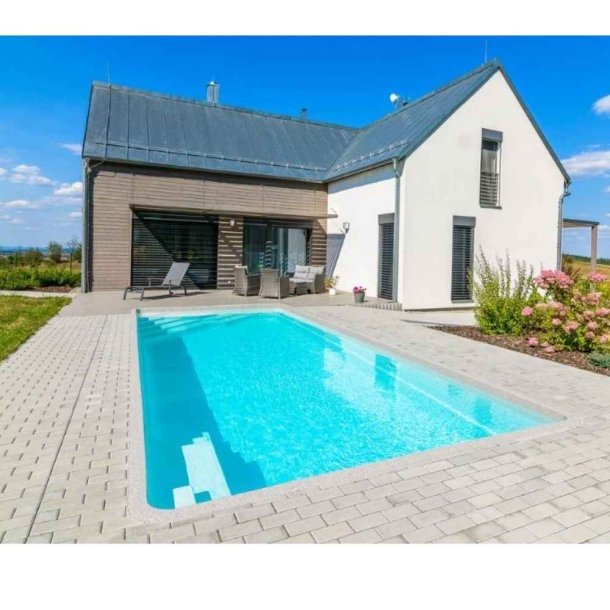 Coral Gemini Glasfiber Pool Pakke 8,2 x 3,5 x 1,5 m