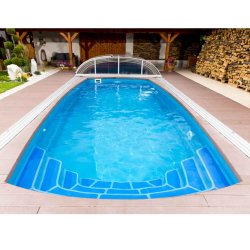 Coral Orion Glasfiber Pool Pakke 7,5 x 3,5 x 1,5 m