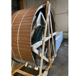 DEMO Vildmarksbad Deluxe XL Glasfiber Gr - Indbygget Ovn  2,3 m