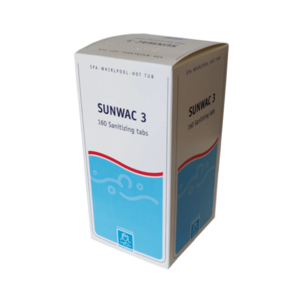 Spacare Sunwac 3 - Klortablet til Indendrs Spa - 160 stk
