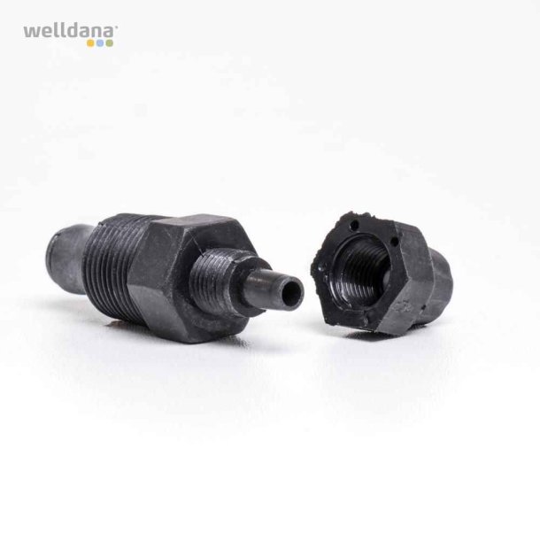 Injectionsventil til dosering af kemikalier med doseringspumpe Kripsol