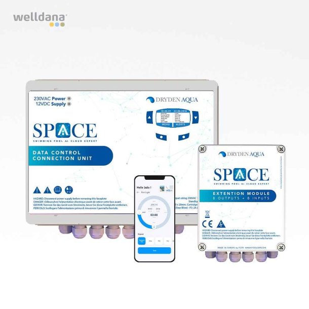 Dryden Aqua Space Saltklorinator Kemi og poolstyring 45