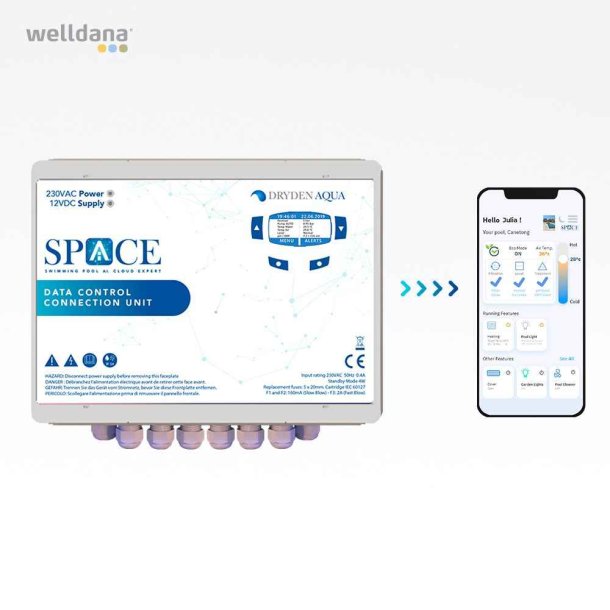 Dryden Aqua Space Saltklorinator Kemi og poolstyring 45