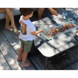 Stay FOGO Ildbord Rektangulr Hvidt Gas