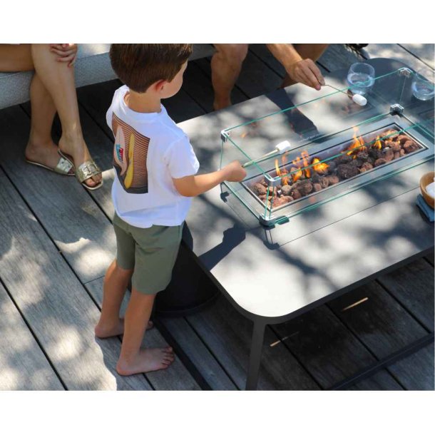 Stay FOGO Ildbord Rektangulr Hvidt Gas