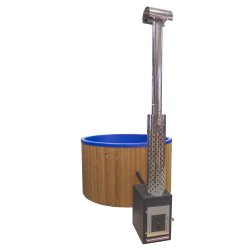 Vildmarksbad Finntub 30 kw brndeovn Azur Bl