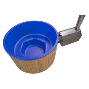 Vildmarksbad Finntub 30 kw brndeovn Azur Bl