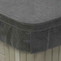 Firkantet Isoleret Cover til spa 201 x 201 cm Radius 13 cm Koksgr - Core