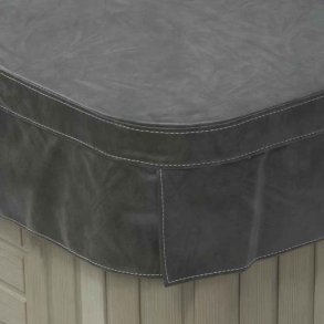 Firkantet Isoleret Cover til spa 201 x 201 cm Radius 13 cm Koksgr - Core