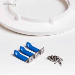 Flange hvid med universal kit for LED par 56 Seamaid