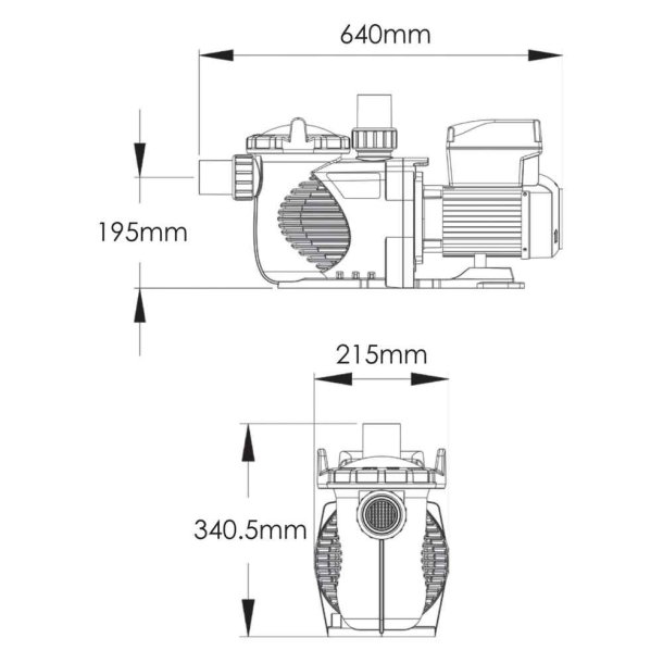 Flotide - Poolpumpe 1,5 HK Variabel Hastighed og Wi-Fi