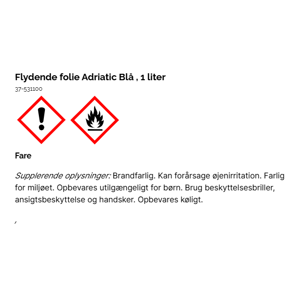 Flydende folie Adriatic Bl 1 liter
