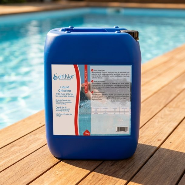 Saniklar Flydende Klor 15% 22 Kg Natriumhypochlorit