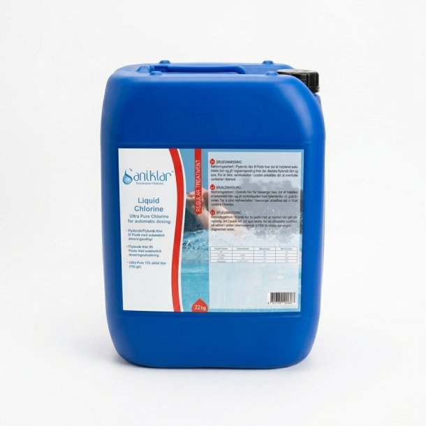 Saniklar Flydende Klor 15% 22 Kg Natriumhypochlorit
