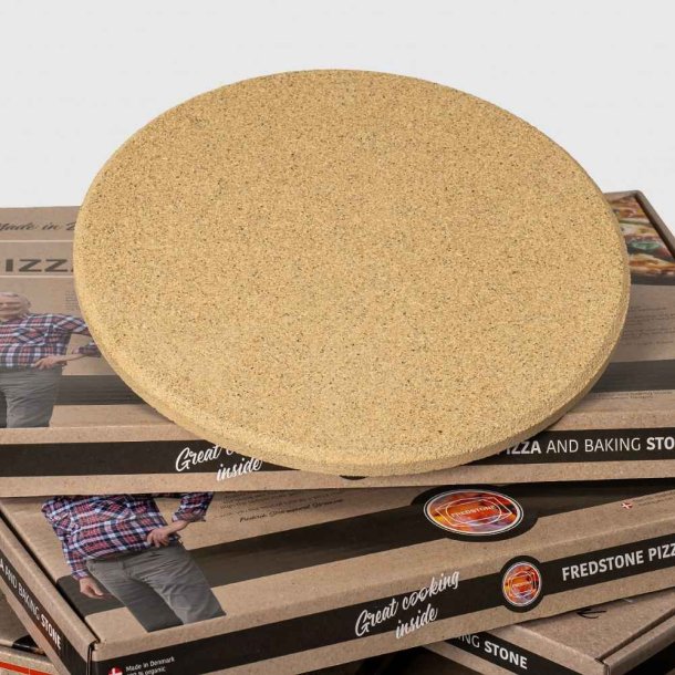 Fredstone Pizza og Bagesten Rund 33 x 16 mm