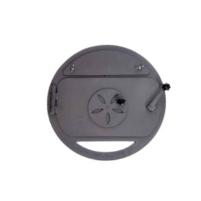 Front med lge til Vilpra brndeovn