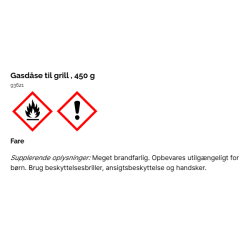 Gasdse til grill 450 g