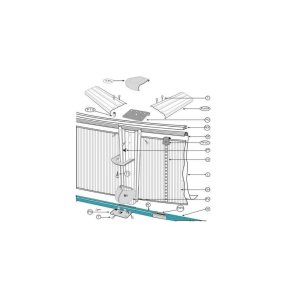 Gre Bund Buet PVC Profil skinne til rund Pool � 550