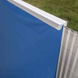 Topskinne i PVC til fastgørelse af liner på rund Stålvægs Pool