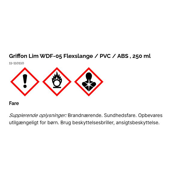 Griffon Lim WDF-05 Flexslange / PVC / ABS 250 Ml
