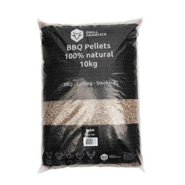 Grill Fanatics BBQ Pellets 10kg - 100% Naturlig Bg