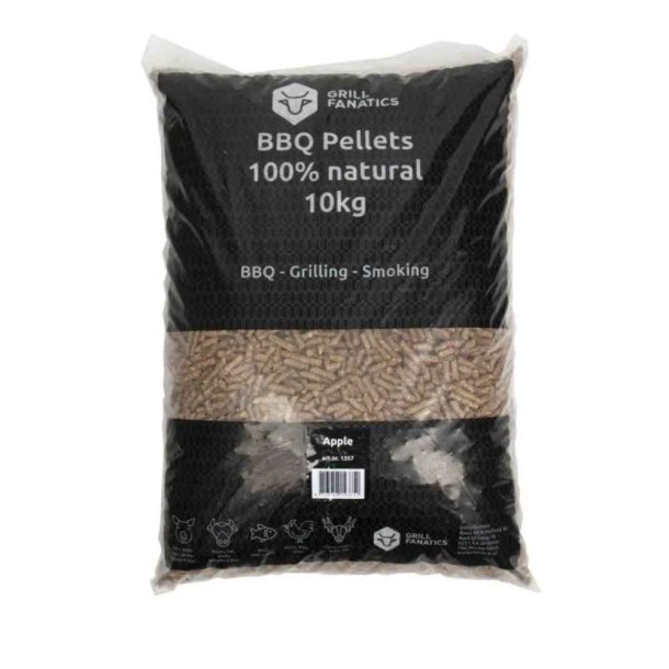 Grill Fanatics BBQ Tr&aelig;piller/Pellets 10kg -100% Naturlig &AElig;ble
