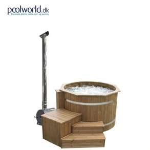 Vildmarksbad Spa Udvendig ovn Thermowood Saml selv