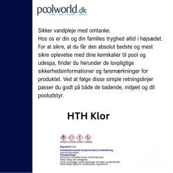 HTH 10 kg farem�rkning, v�r forsigtig poolworld