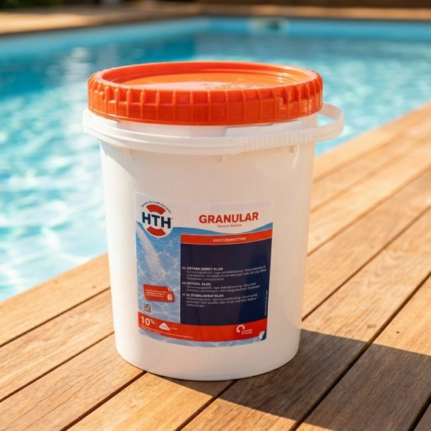 Hth Klor Granulat 10 kg til Pool - uden Cyanursyre