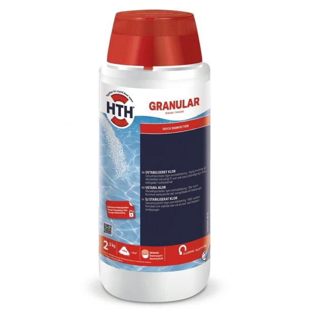 Hth Klor Granulat til Pool  uden Cyanursyre 2,5 kg