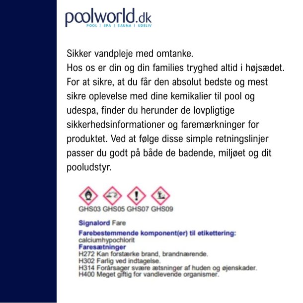 Hth Briquette Klortablet 7 g Klortablet 2,5 kg