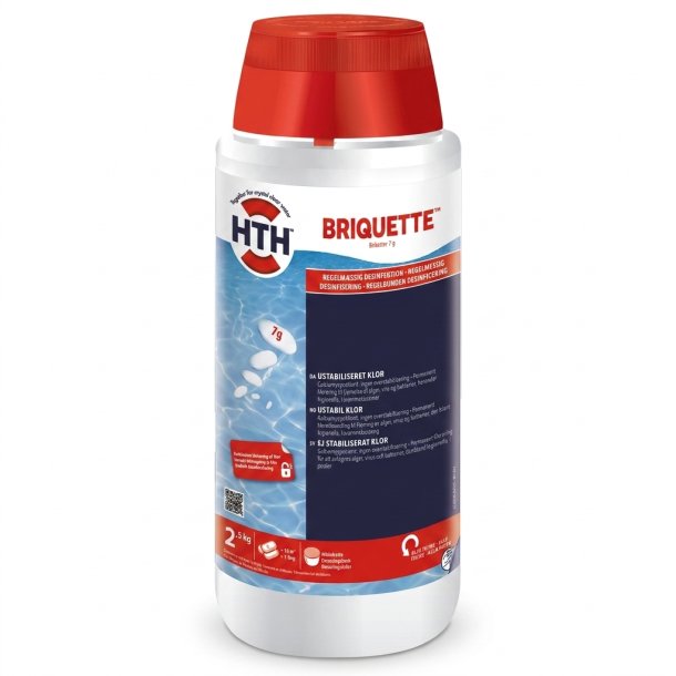 Hth Briquette Klortablet 7 g Klortablet 2,5 kg