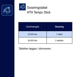 HTH Tempo stick 4,5 kg - 300 g Klortablet uden Cyanursyre