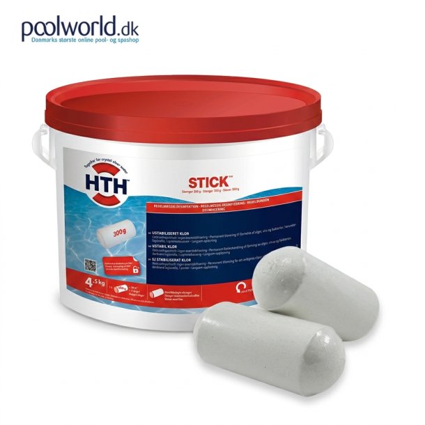 HTH Tempo stick 4,5 kg - 300 g Klortablet uden Cyanursyre
