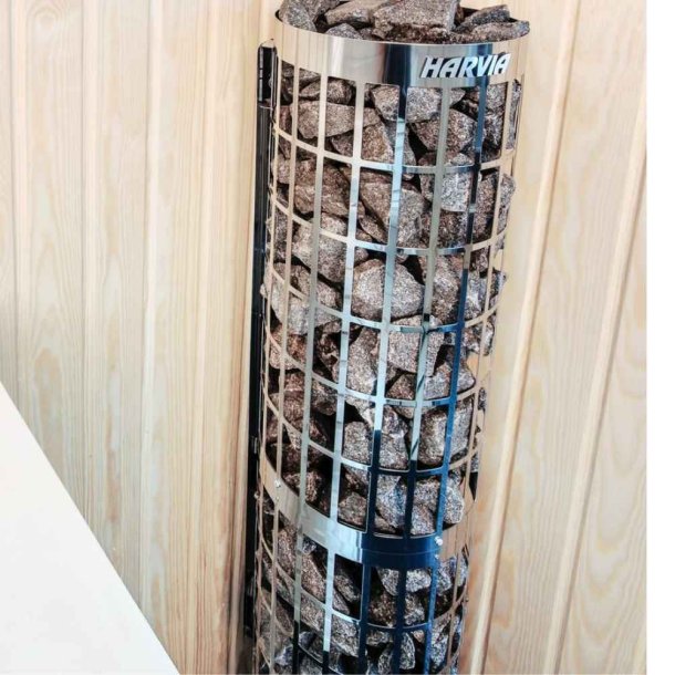 Harvia - Cilindro 9 kw Saunaovn - elektrisk med timer og termostat