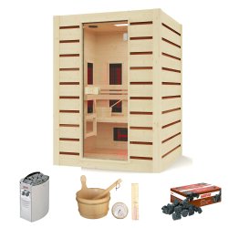 Holl's Hybrid Combi sauna Pakke 2 s&aelig;der