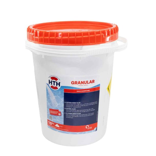 Hth Klor Granulat 10 kg til Pool - uden Cyanursyre
