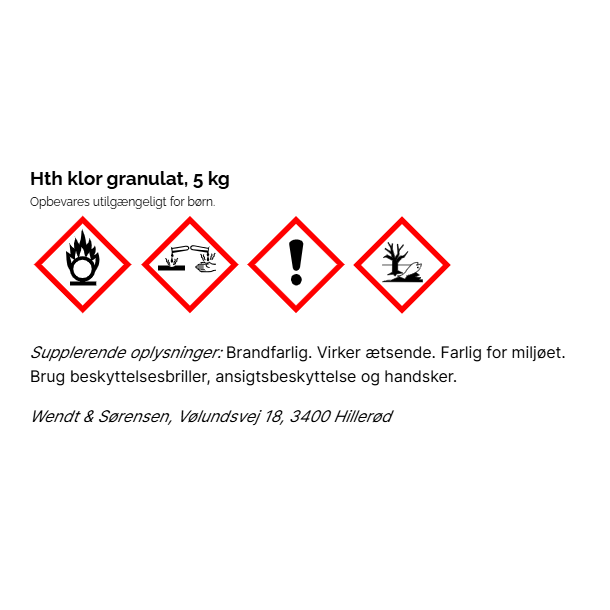 HTH Klor Granulat - 5 kg