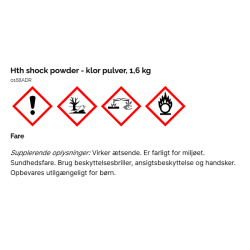 HTH shock powder - klor pulver 1,6 kg