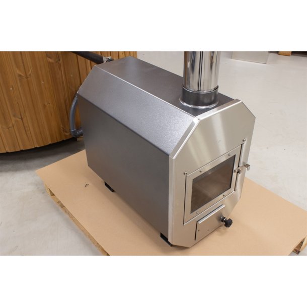 Brndeovn med Skorsten - Vildmarksbad - 30 kw - Aluminium