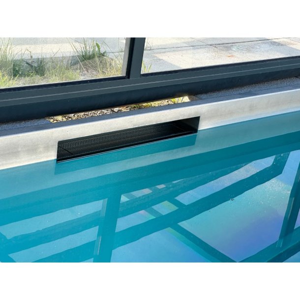 INOXIS rustfrit stl pool Hjde 1,4 m Skimmer Selvbrende