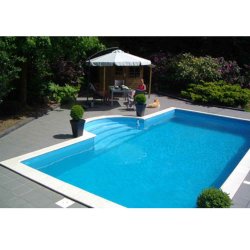 ISOGreen firkantet pool 1,50m dyb, 1,0 mm liner - 4 strrelser